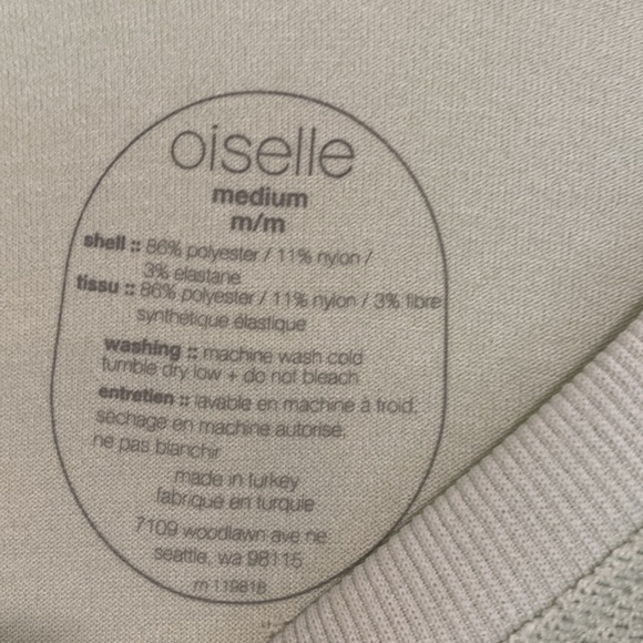 Oiselle Flyte Seamless Long Sleeve Top Thumbholes Medium Mint Running Wicking - Picture 8 of 8